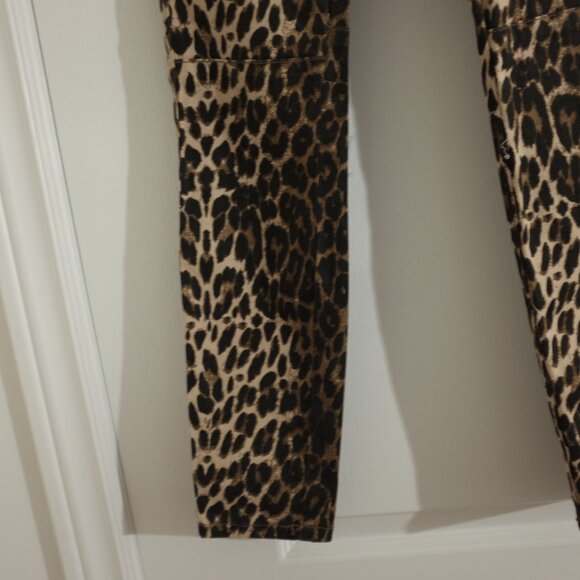 COPY - Ashley Mason leopard animal print skinny cargo pants size 25 - Picture 4 of 7